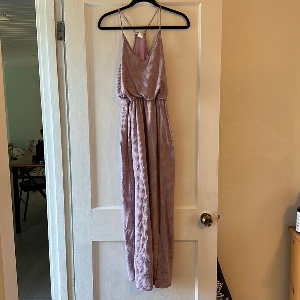 lilac maxi dress